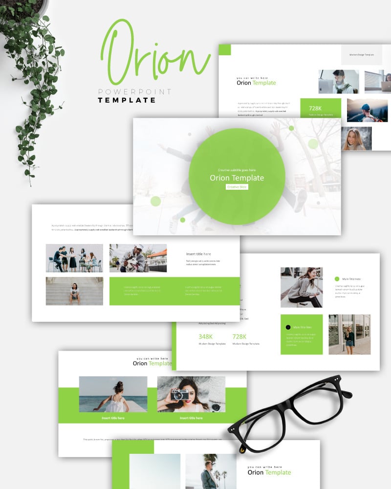 ORION - Creative PowerPoint template - TemplateMonster