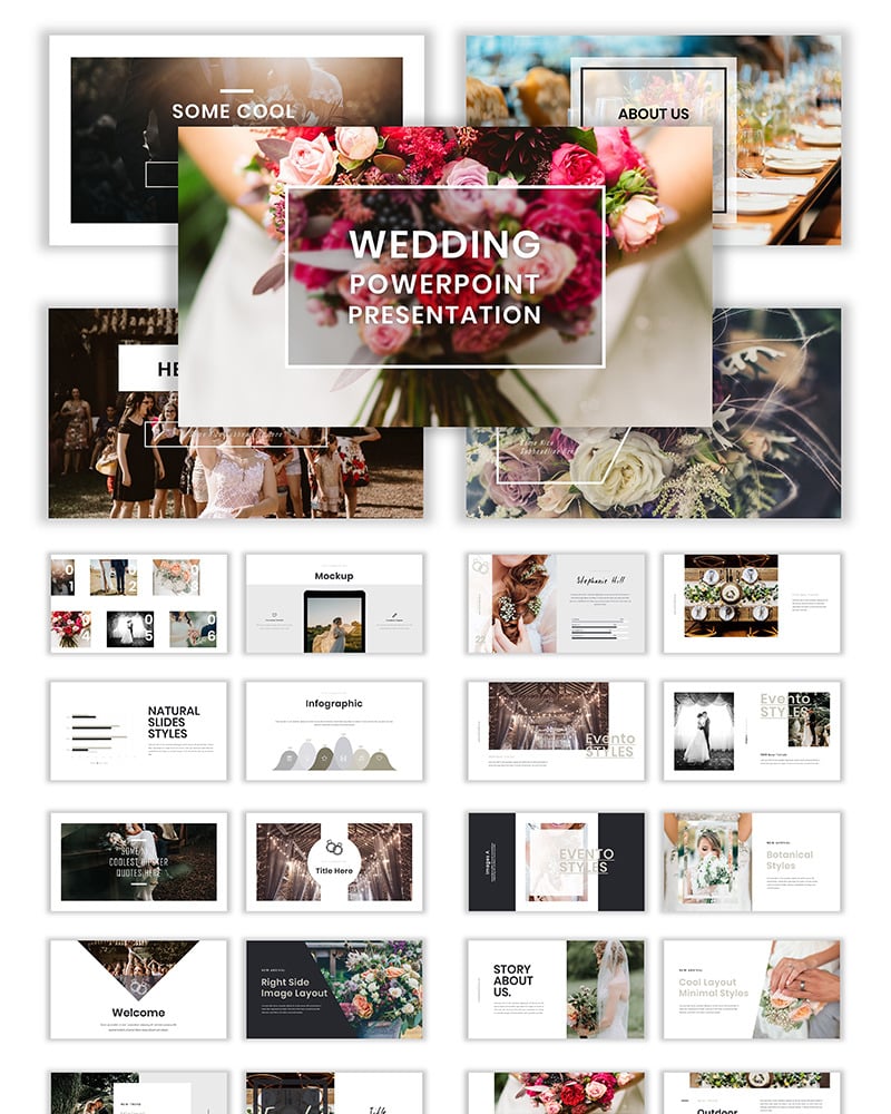 Wedding PowerPoint template #78955 - TemplateMonster