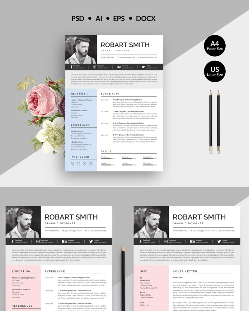 Robart Professional & Modern Resume Template