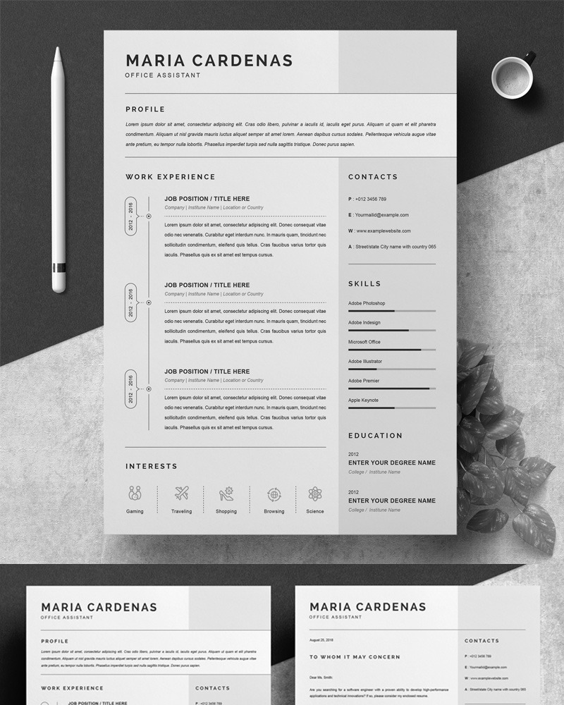Maria Resume Template 79440 TemplateMonster
