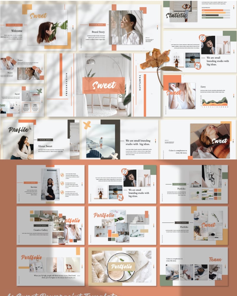 Sweet PowerPoint template #79740 - TemplateMonster