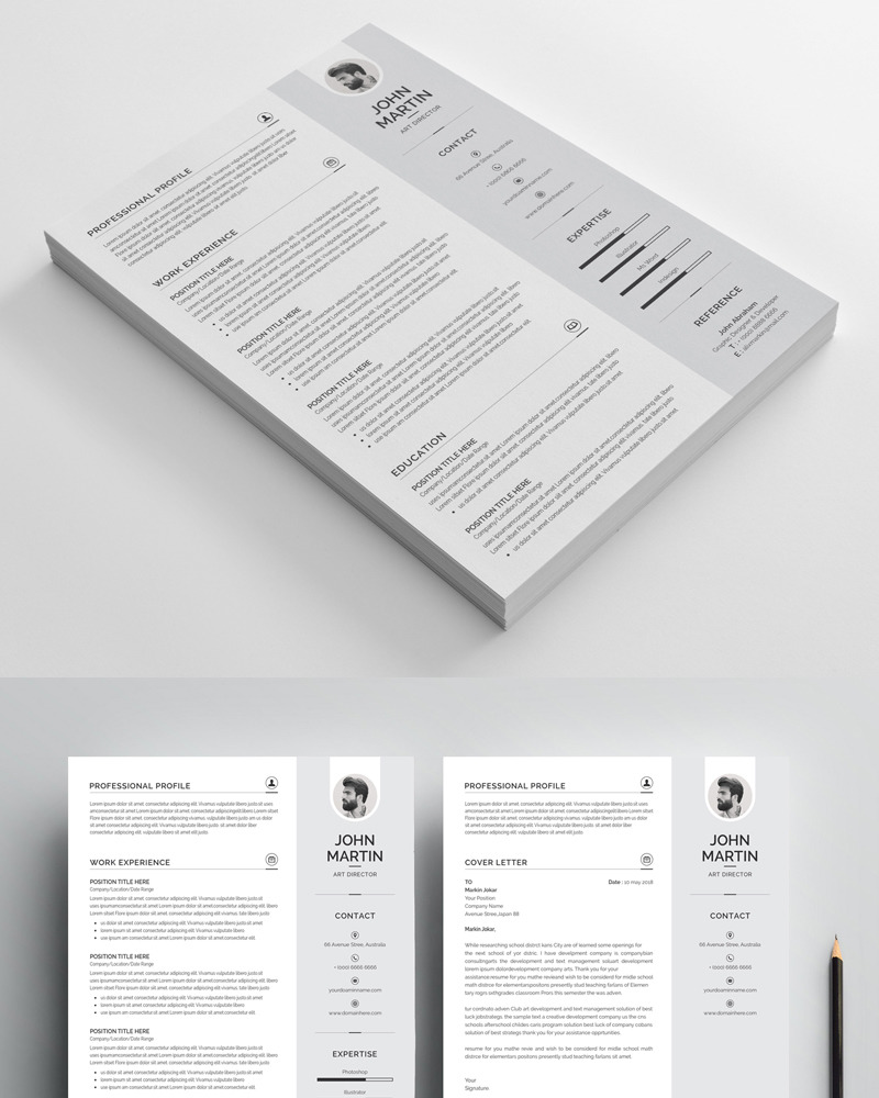 Clean & Professional Resume Template - TemplateMonster