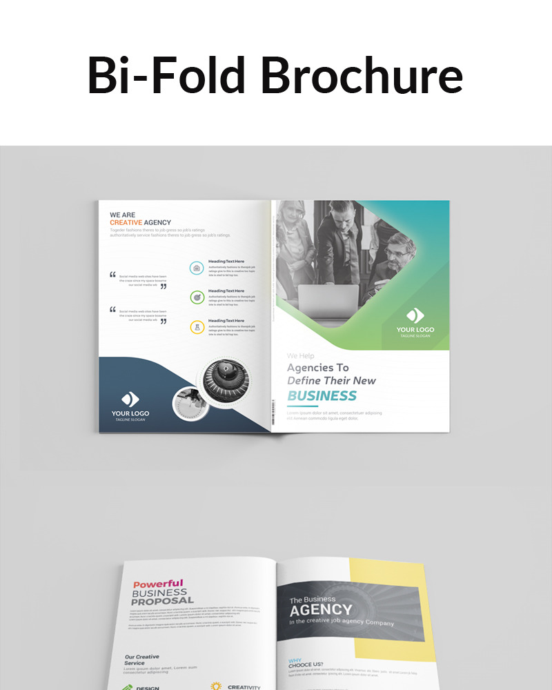 Powerful Bi-Fold Brochure - Corporate Identity Template