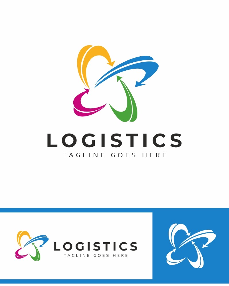 Logistics Logo Template #80816 - Templatemonster