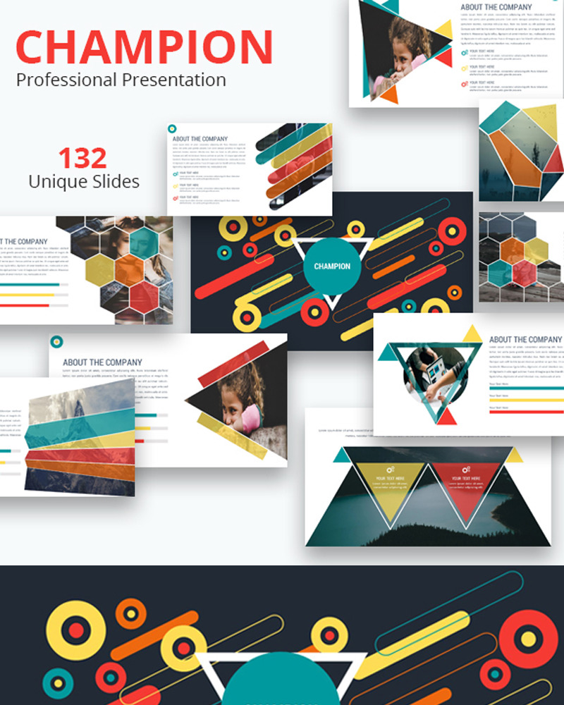 Champion PowerPoint template #81187 - TemplateMonster