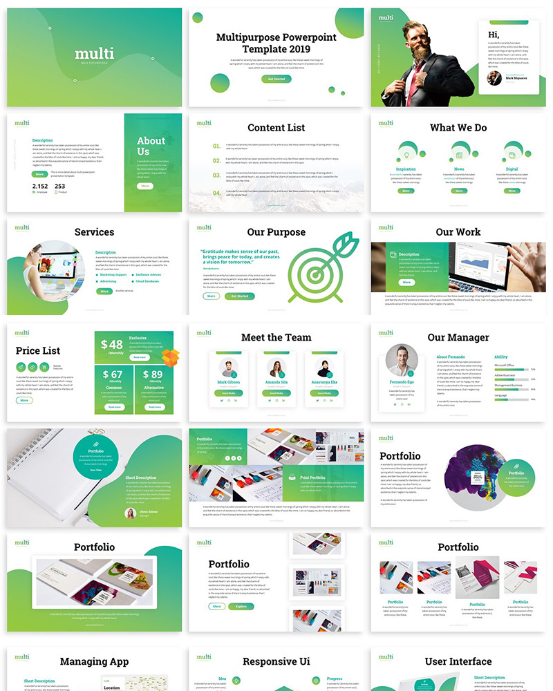 Multi - Multipurpose PowerPoint template - TemplateMonster