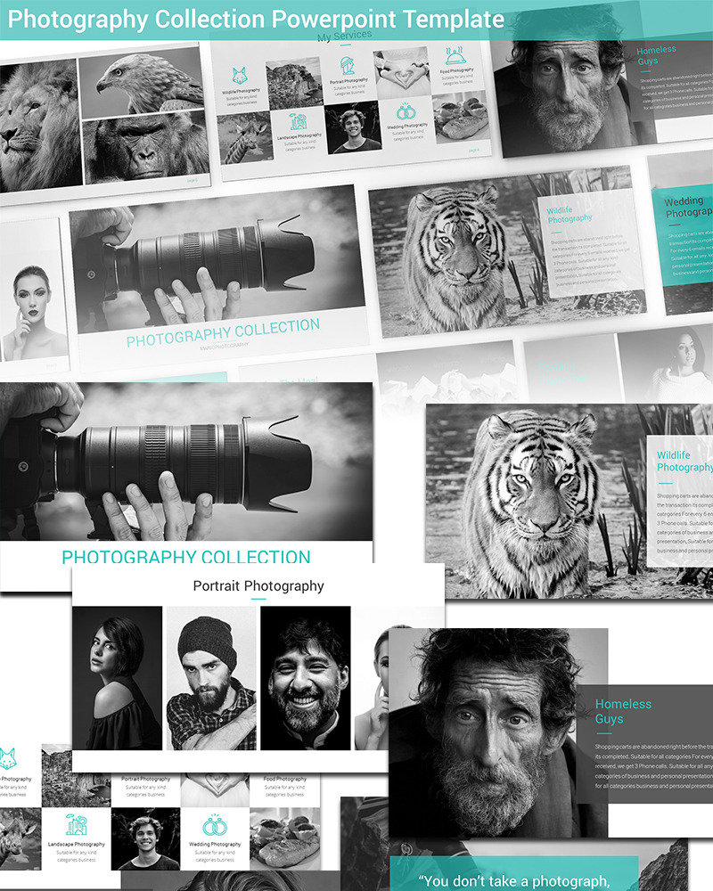 Photography Collection PowerPoint template - TemplateMonster