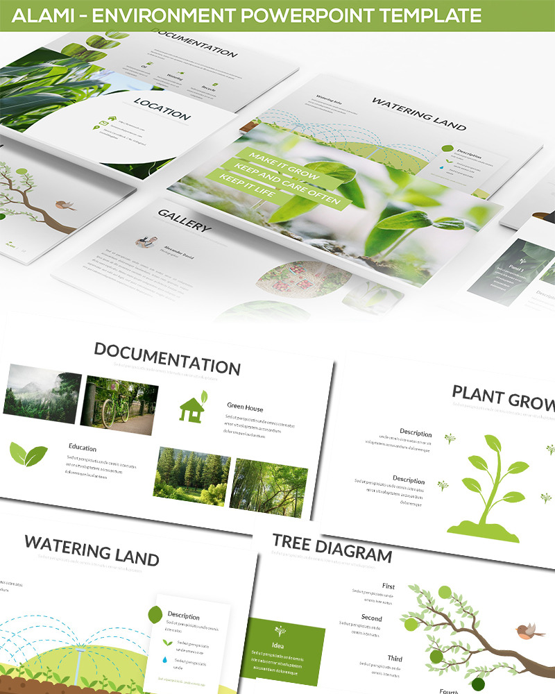 Alami - Environment PowerPoint template - TemplateMonster