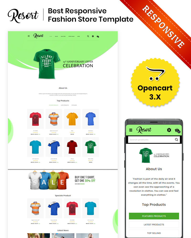 Store template