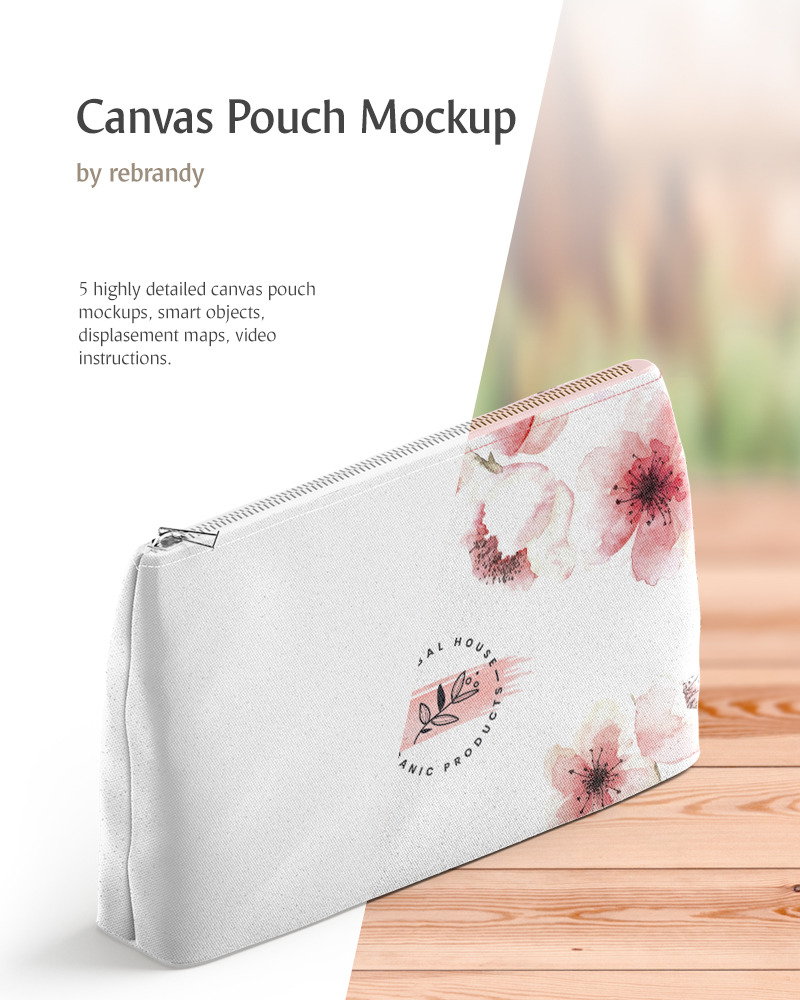 Download Canvas Pouch Product Mockup #82877