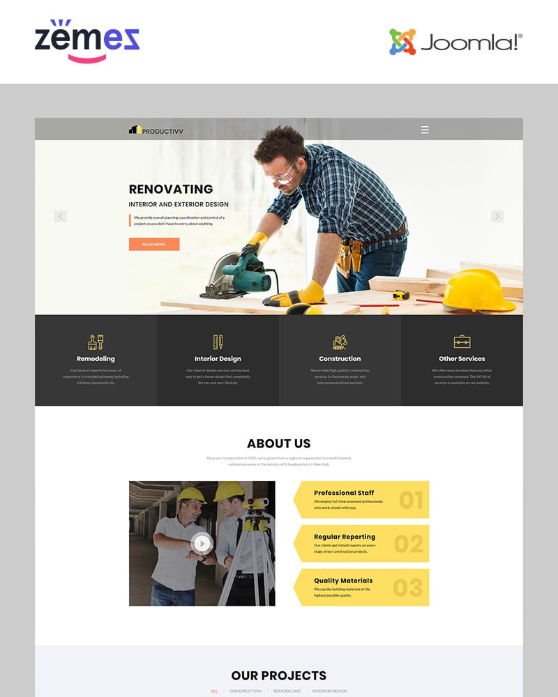 Productivv Joomla Template 83110