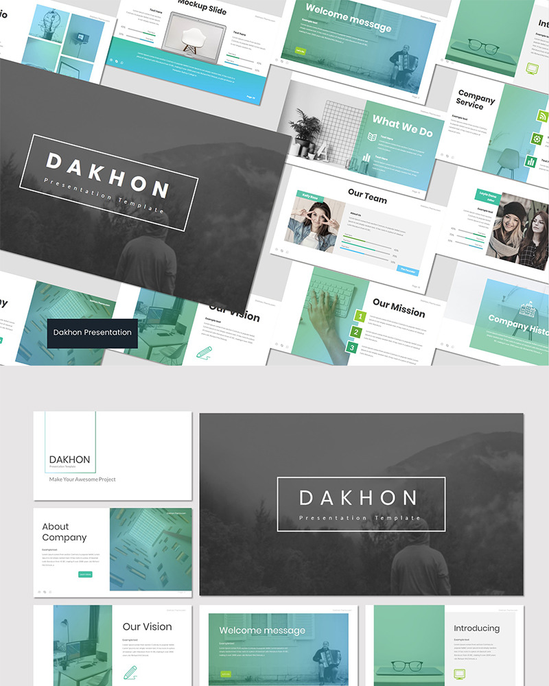 Dakhon PowerPoint template #83139 - TemplateMonster