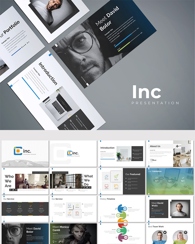 Inc PowerPoint template #83166 - TemplateMonster