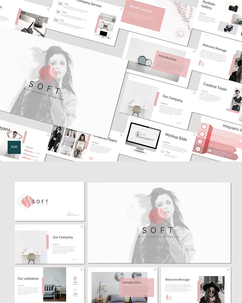 Soft PowerPoint template #83171 - TemplateMonster