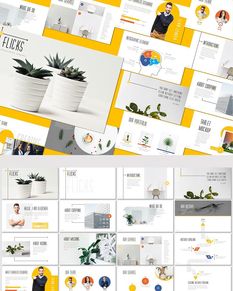 Flicks Powerpoint Template 83829 Templatemonster