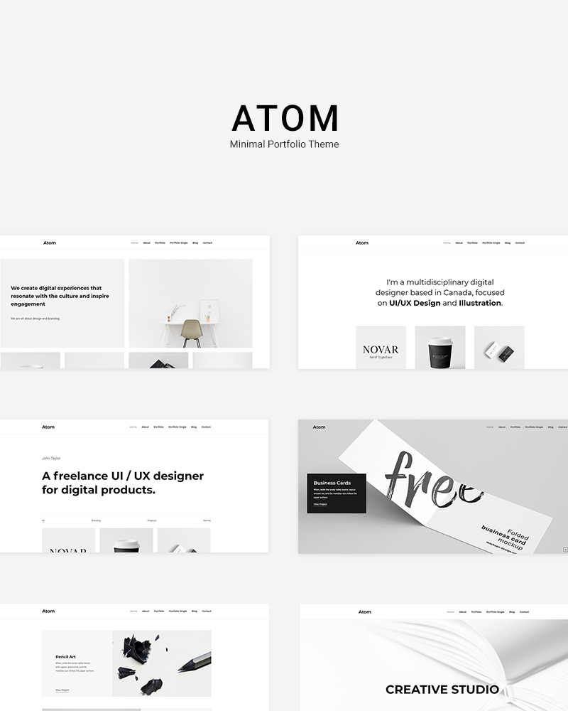 Atom WordPress Theme 84025