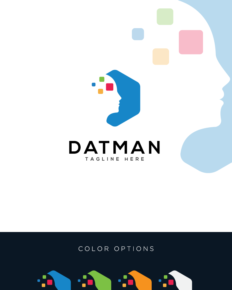 Datman Logo Template #84463 - TemplateMonster