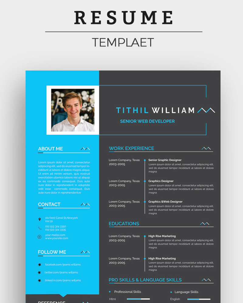 Tithil Create Editable Resume Template - TemplateMonster