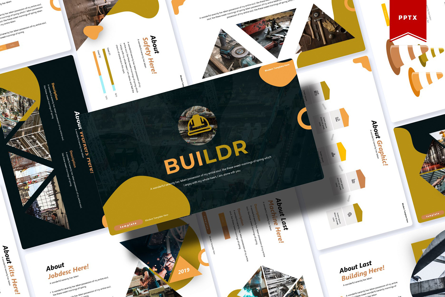 Buildr | PowerPoint template #84850 - TemplateMonster