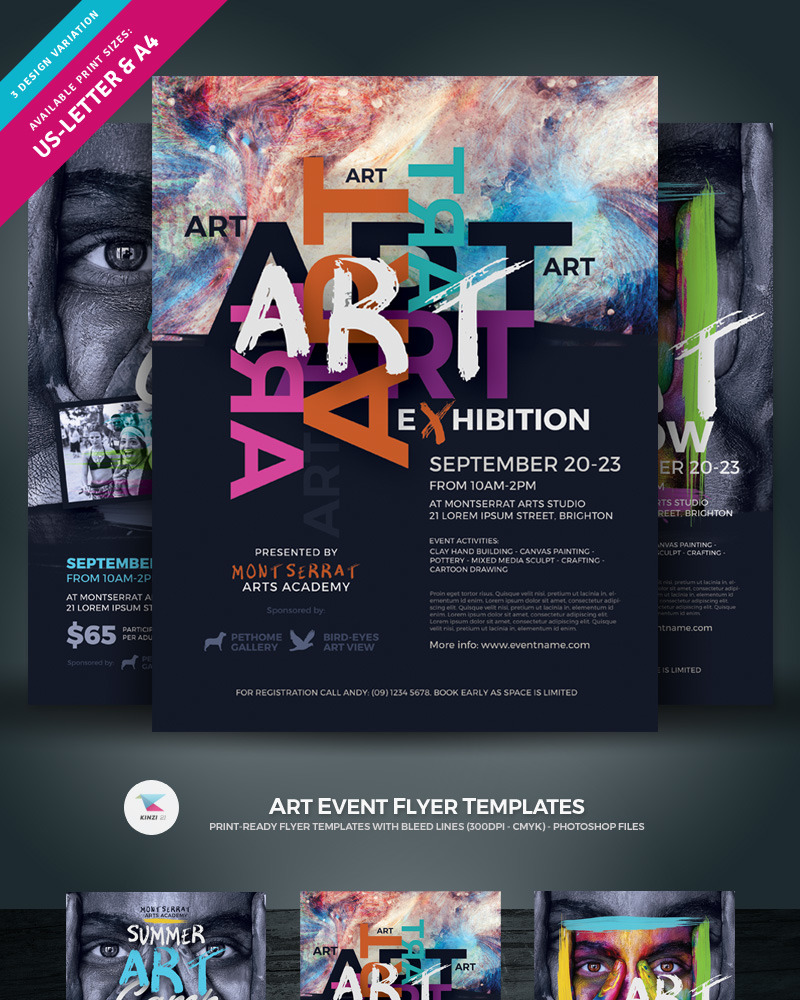 Art Event Flyer - Corporate Identity Template