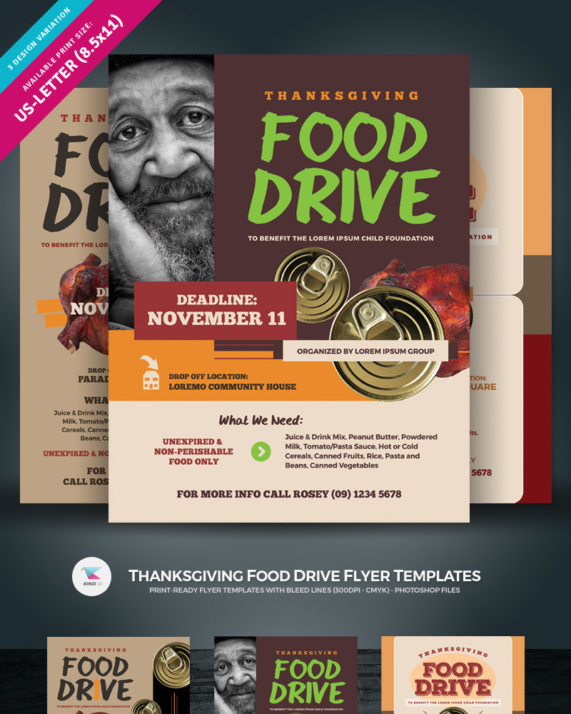 Food Drive Flyer Template