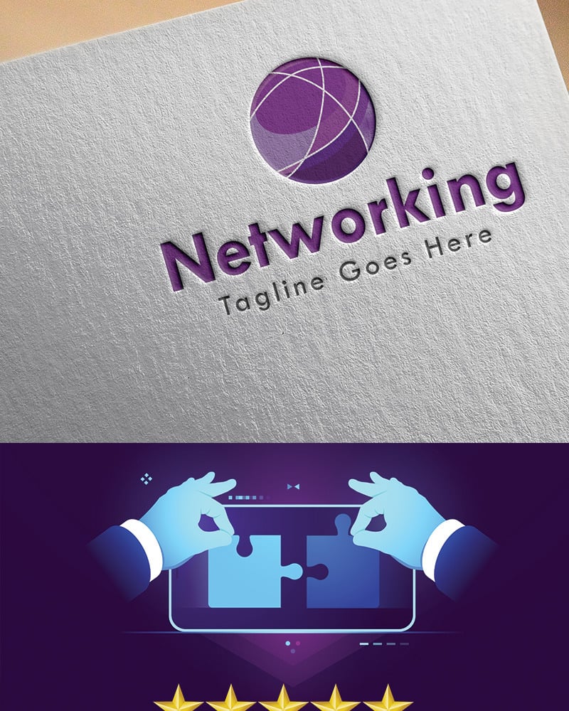 Networking Logo Template 85105 TemplateMonster