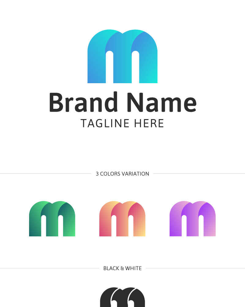 M Letter Logo Template 85333 TemplateMonster