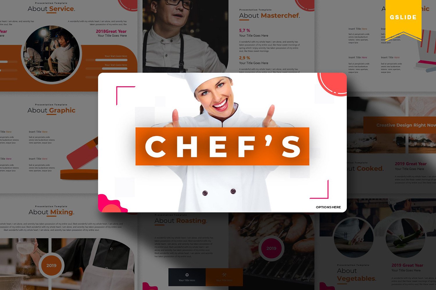 Chef's | Google Slides #85448 - TemplateMonster