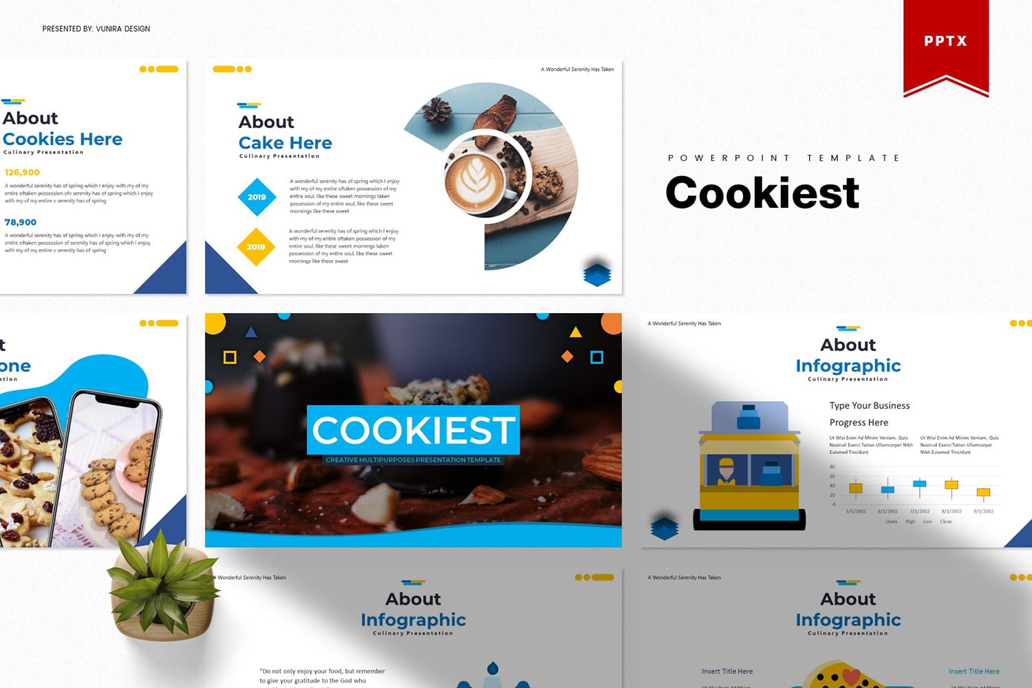 Cookiest | PowerPoint template #85764 - TemplateMonster
