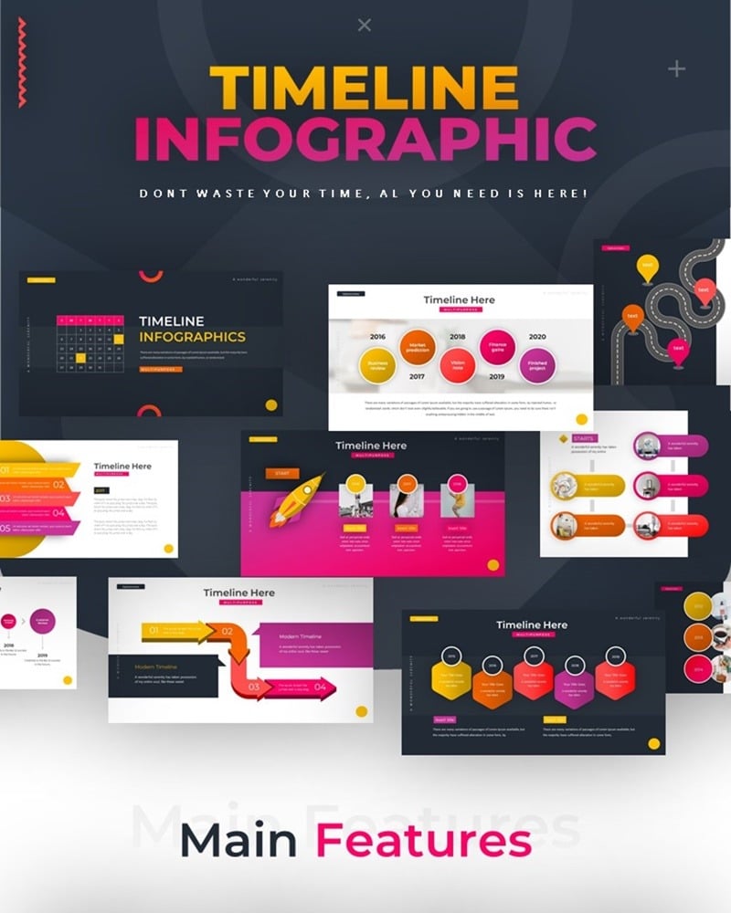 Timeline Infographic Powerpoint Template Templatemonster