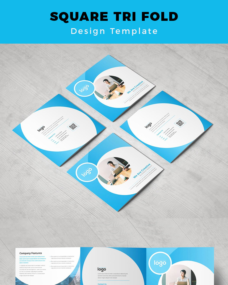 Salute Square Tri fold Brochure - Corporate Identity Template