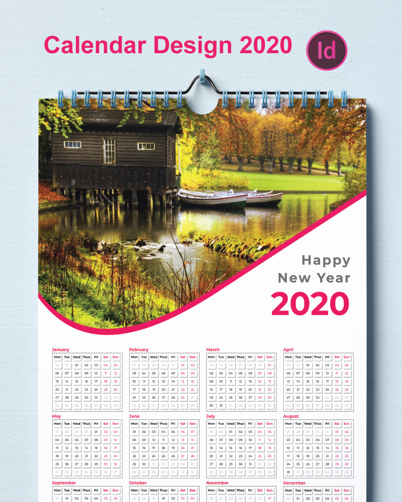 Calendar Design 2020 Planner #86959 - TemplateMonster