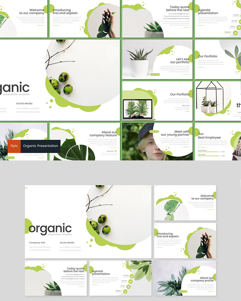 Organic Powerpoint Template #88438 - Templatemonster