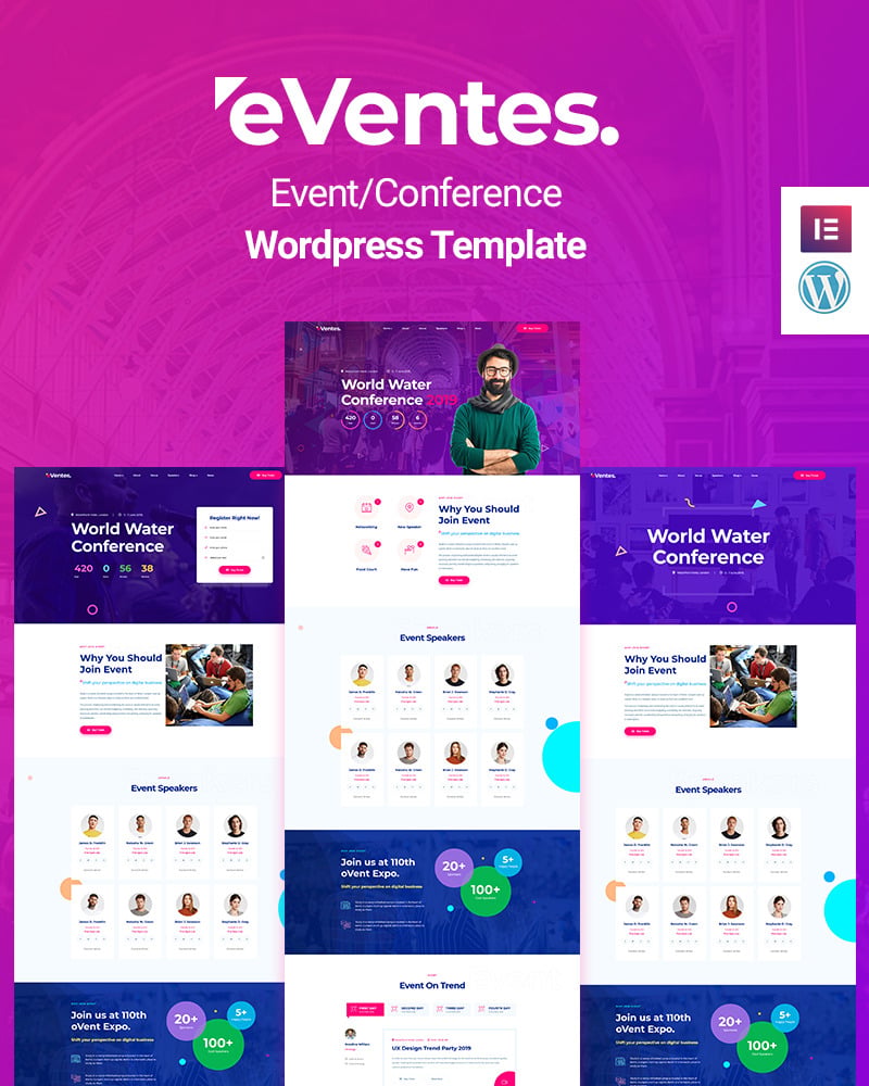Eventes - Conference and Event WordPress Theme