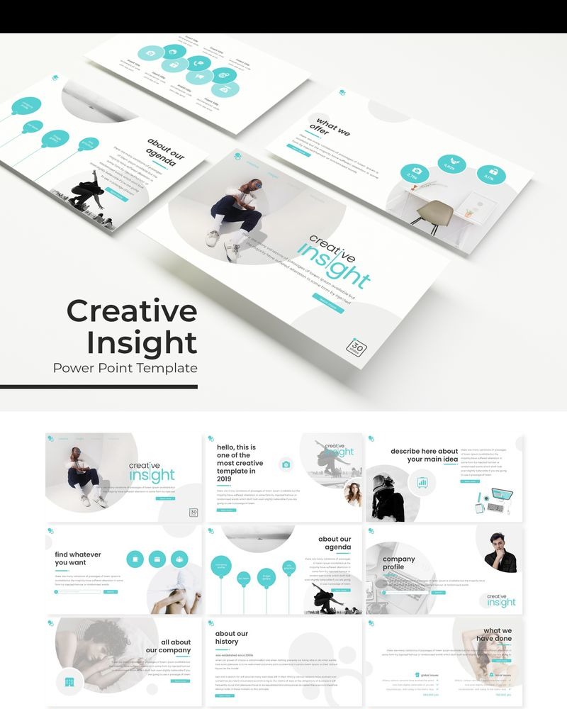 Creative Insight PowerPoint template - TemplateMonster