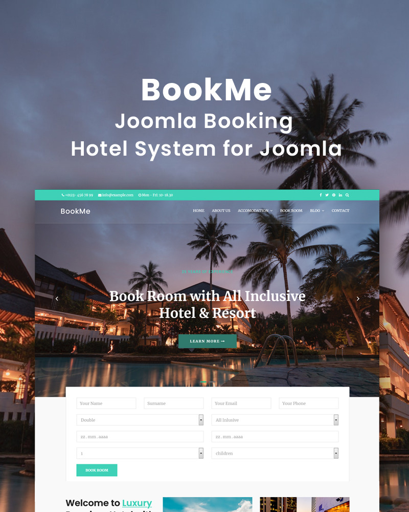Booking Hotel-Villa and Travel Joomla 4 Template Joomla Template 89588