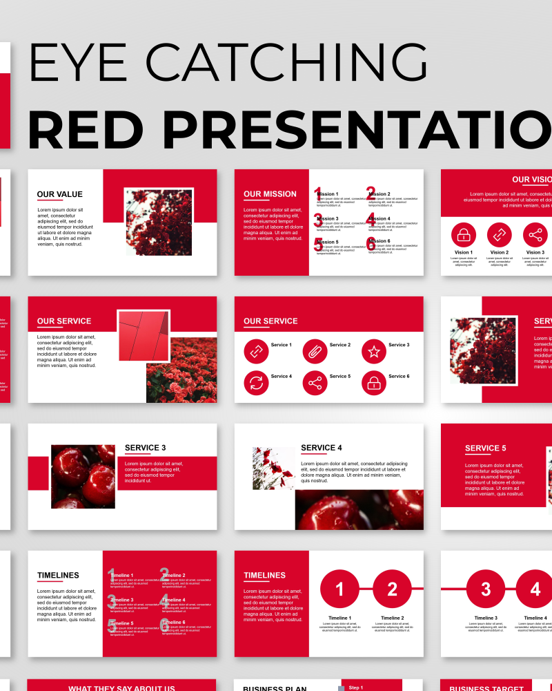 Eye Catching Presentation PowerPoint template