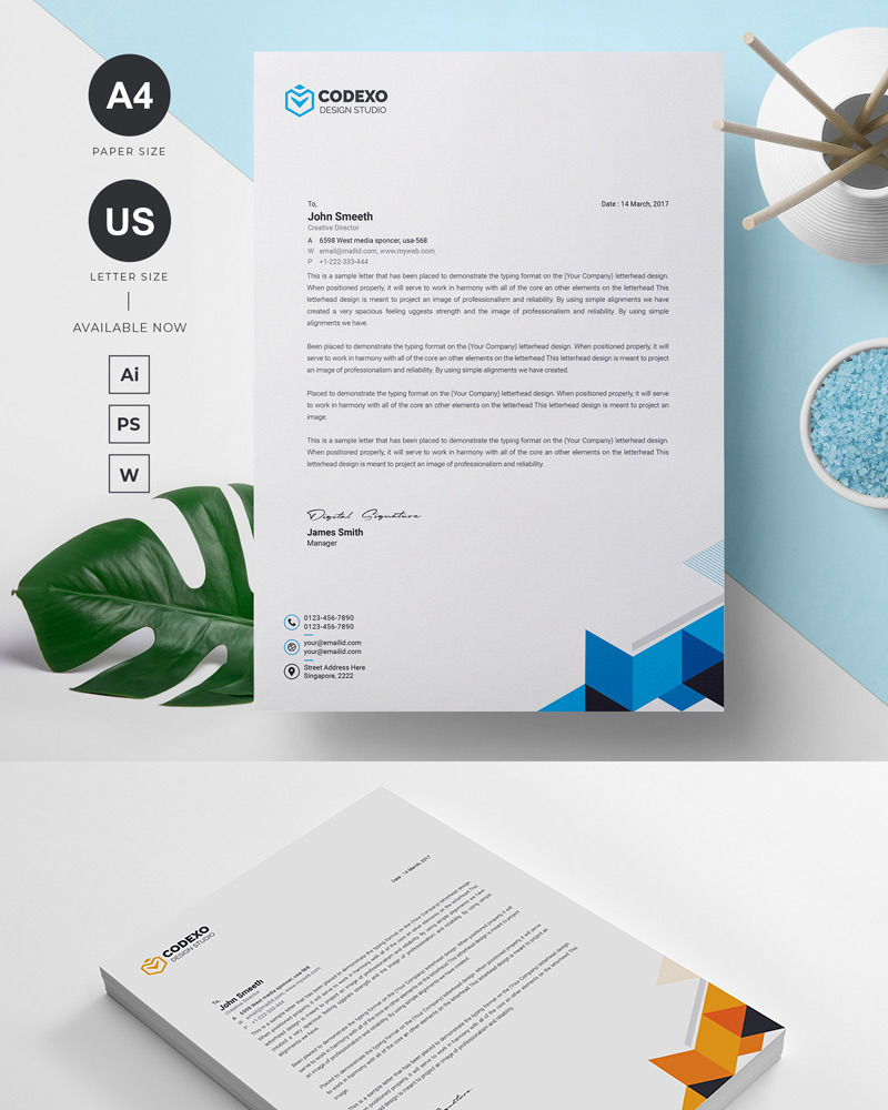 Html Letterhead Template