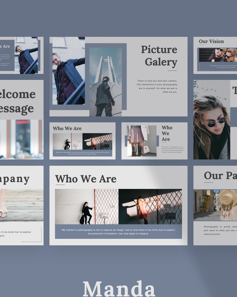 MANDA PowerPoint template #90178 - TemplateMonster