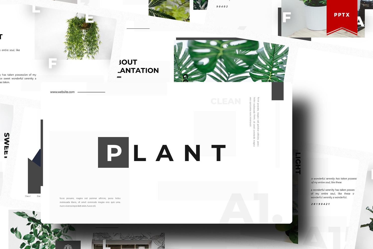 Plant PowerPoint template #90539 TemplateMonster
