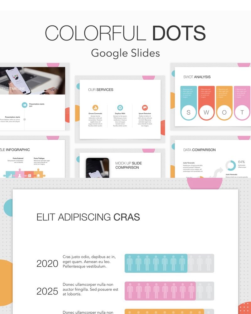 Colorful Dots Google Slides 91456 TemplateMonster