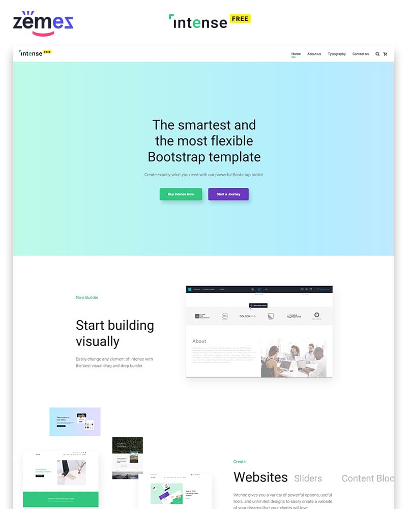 Intense Free - Business HTML Website Template
