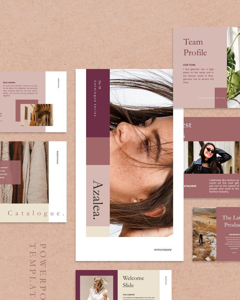 AZALEA PowerPoint template #92687 - TemplateMonster