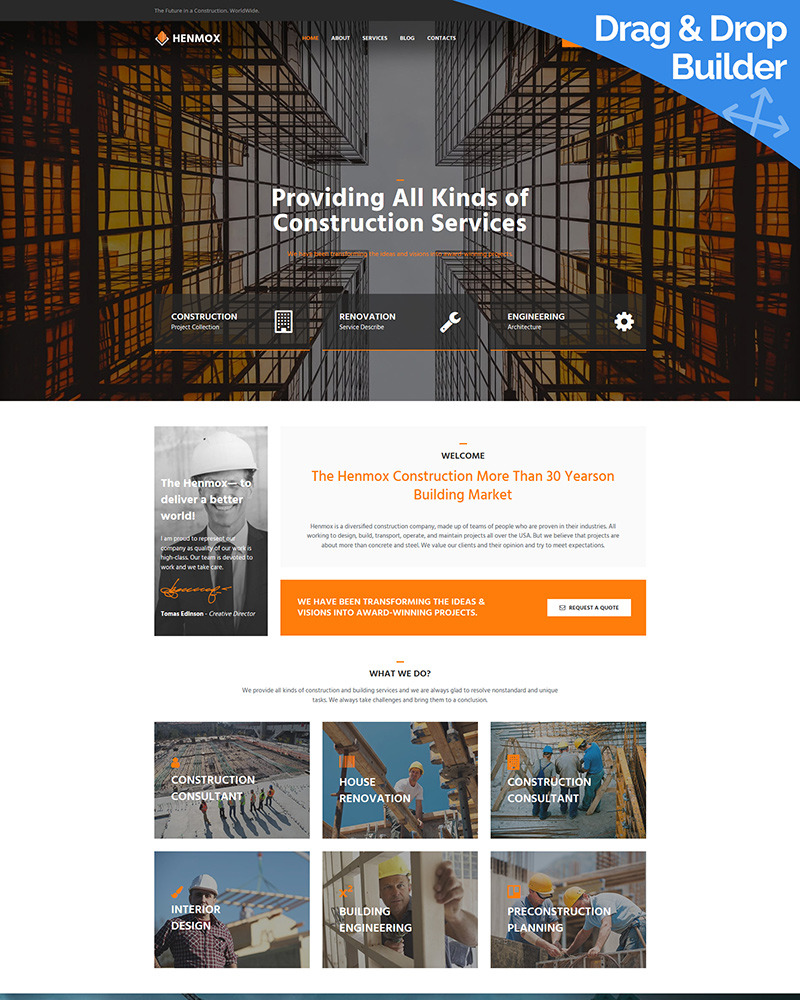Henmox MotoCMS Website 92847