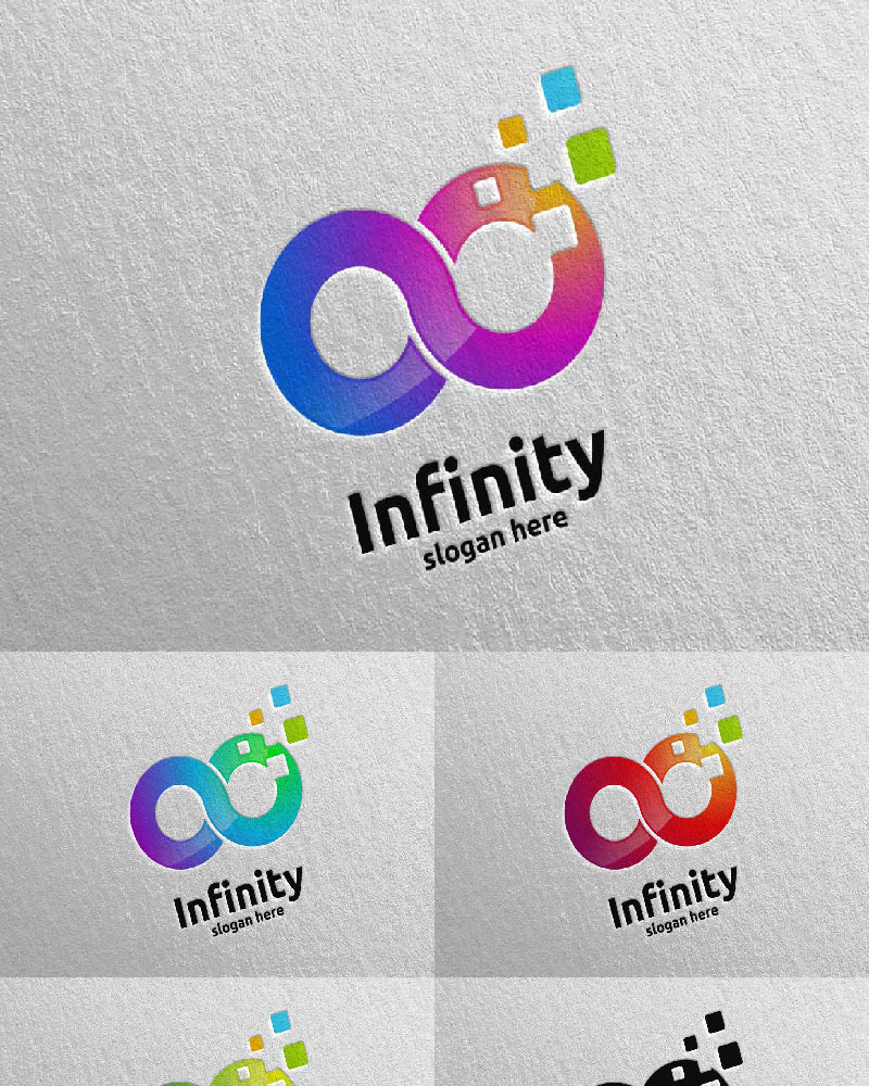 Infinity loop Design 5 Logo Template - TemplateMonster