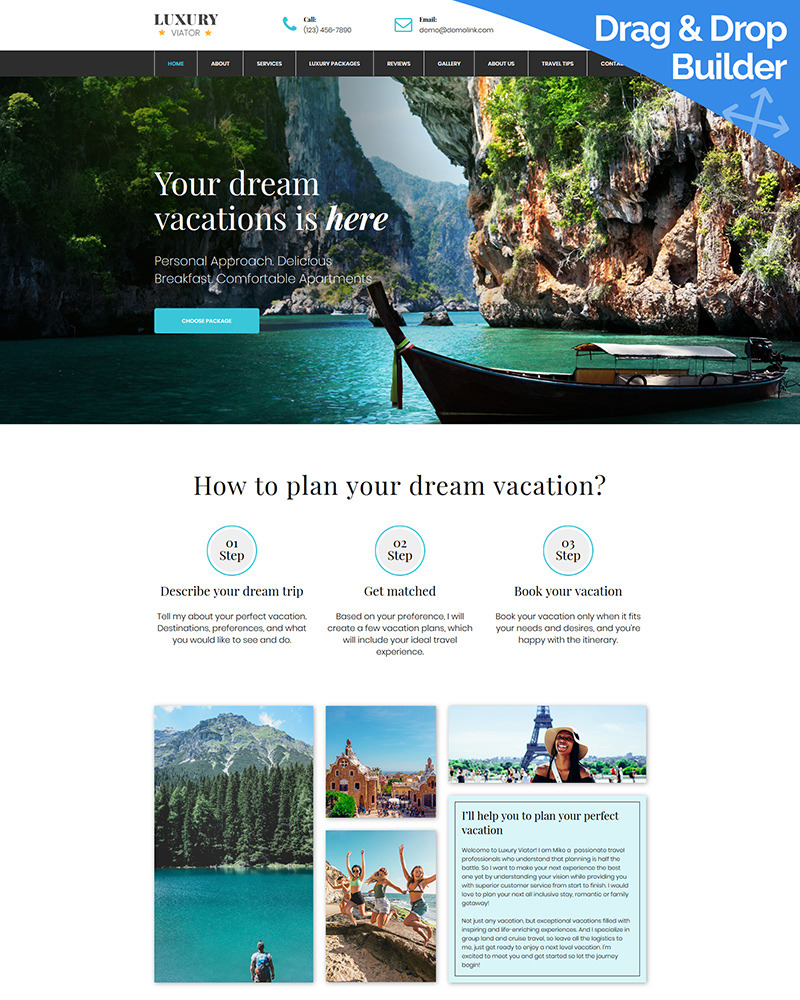 Luxury Viator MotoCMS Website MotoCMS 3 94385