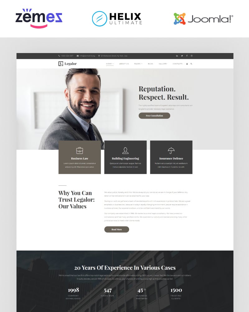 Legalor Joomla Template 94398
