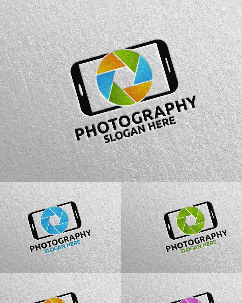 Mobile Camera Photography 69 Logo Template - TemplateMonster