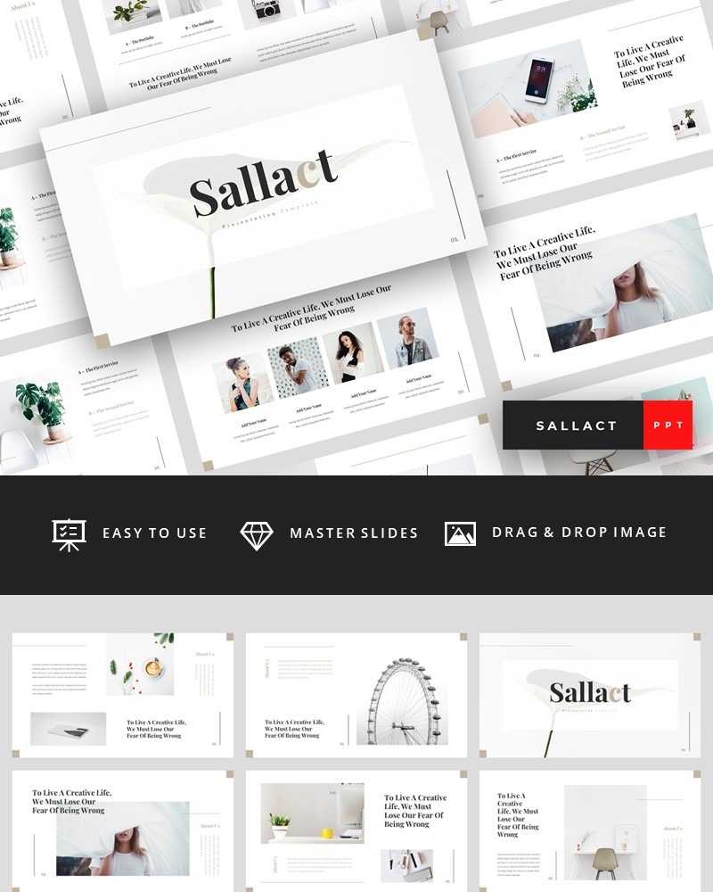 Sallact Creative Powerpoint Template Templatemonster