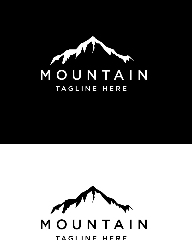 Line Mountain Logo Template #95208 - TemplateMonster